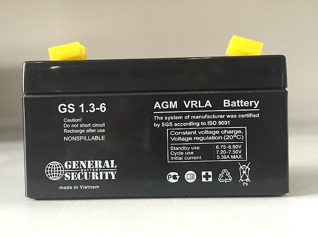  General Security GS 1,3-6 (GS1,3-6) 1.3ah 6V -    